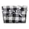 DII® Black & White Checkered Chicken Wire Basket Set
